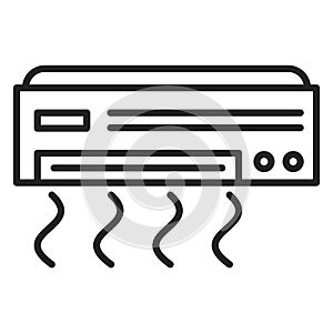 Air conditioner icon vector isolated. Electric tool