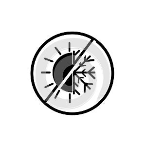 Air conditioner icon vector isolated on white background, Air co