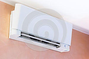 Air conditioner installed on the wall