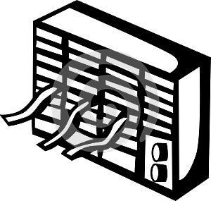 Air conditioner machine vector illustration