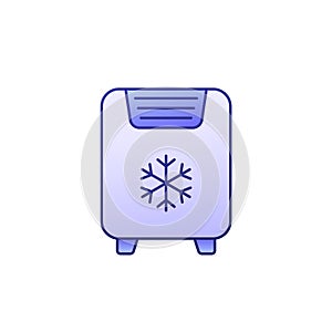 air conditioner, mobile ac icon with outline