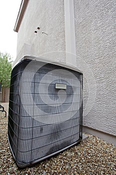 Air Conditioner Outdoor Unit in Winter