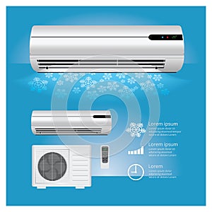 Air Conditioner Realistic and Remote Control with Cold