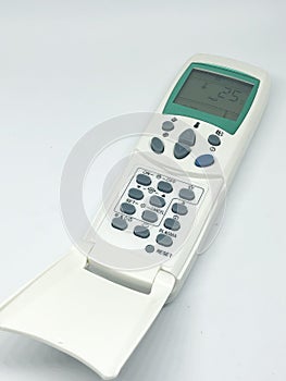 Air conditioner remote control, white background