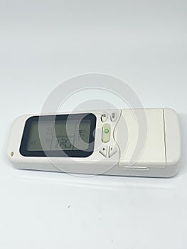 Air conditioner remote control, white background