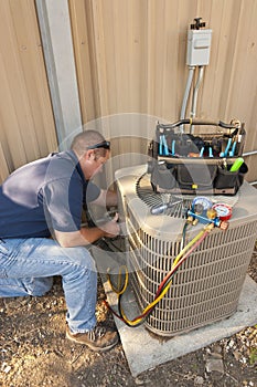 Air Conditioner Service Man photo