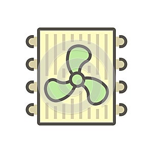 Air condenser icon