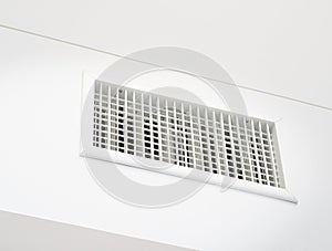 Air conditioner vents are installed in office buildings.