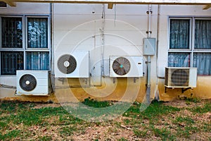 Air conditioners compressor fans