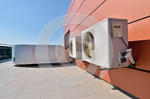 Air conditioning devices with big fans