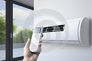 air conditioning, temperature control with remote control, cooling
