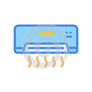 Air Conditioning Unit Design Vector Illustration