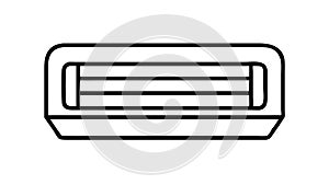 Air Conditioning Unit Icon Vector Illustration, vector design Generative AI