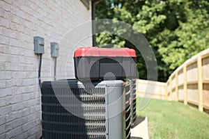 Air conditioning units in need of repair photo