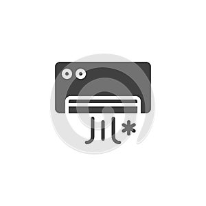 Air conditioning vector icon