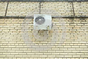 Air conditioning on wall. Air cooling system