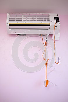 Air conditioning with water pump for pumping photo