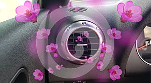 Air conductors car air condition aroma flowers photo