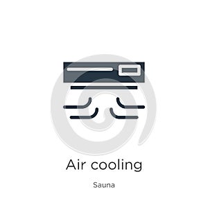 Air cooling icon vector. Trendy flat air cooling icon from sauna collection isolated on white background. Vector illustration can