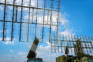 Air defense radars of antiaircraft systems photo