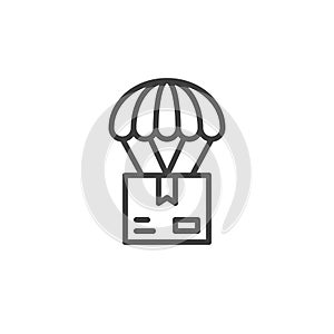 Air delivery line icon