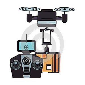 Air drone remote control cartoon