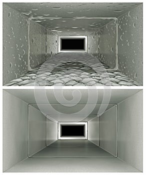 Air Duct Cleaning Before & After photo