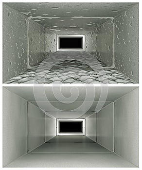 Air Duct Cleaning Before & After