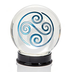 Air element skill icon isolated on white background