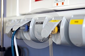 Air equipment in an hospital