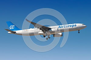 Air Europa Airbus A330 airplane at Madrid