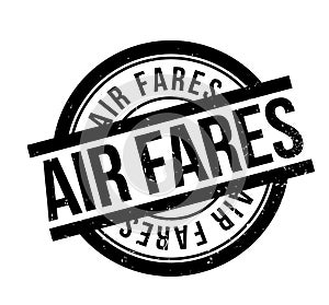 Air Fares rubber stamp