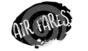 Air Fares rubber stamp