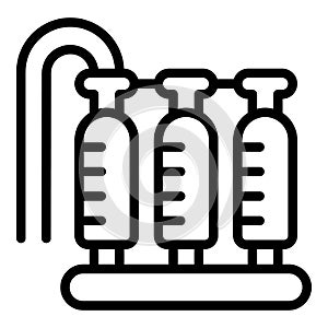 Air filter water icon outline vector. Delivery service