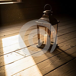 Air. The flooring features long wooden planks with visible grain