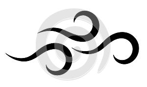 Air flow vector icon