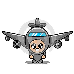 Air force airplane mascot costume