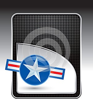 Air force icon on black checkered background