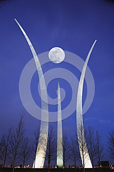 Air Force Memorial at Night