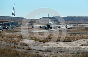 Air Force One on the tarmac, Bullhead City, Arizona