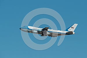 Air Force One, wheels up