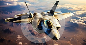 Air Force Power F-22 Raptor in Full Flight