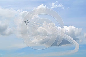 Air Force Thunderbirds Air Show - Four Planes