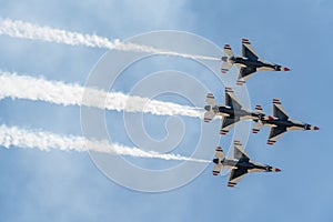 Air Force Thunderbirds Demonstration Team Performance at Hill Air Force Base