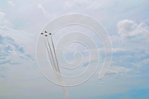 Air Force Thunderbirds Formation - 4 Planes