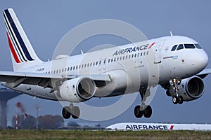 Air France aproaching to airport CDG