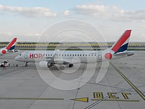 Air France Embraer 190-100LR taxiing in Paris