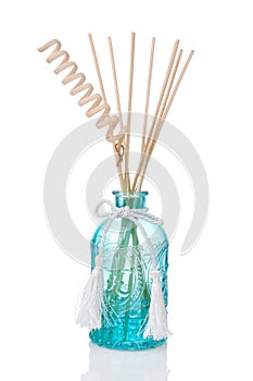 Air freshener bottle with scented sticks