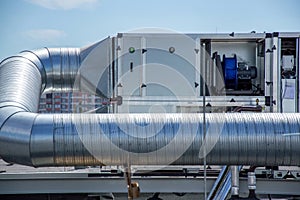 Air Handling Unit for the central ventilation system on the roof of the mall