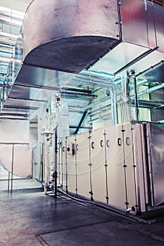air handling unit, industrial ventilation, air conditioner, commercial, insulation, pipeline